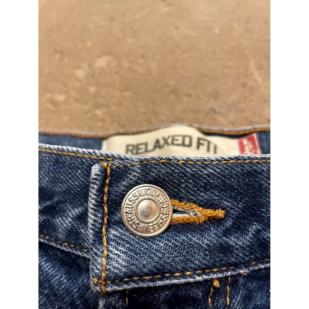 Vintage Levi's 550 Straight Leg Jeans Men 36x34 Blue Denim Relaxed Fit High Rise